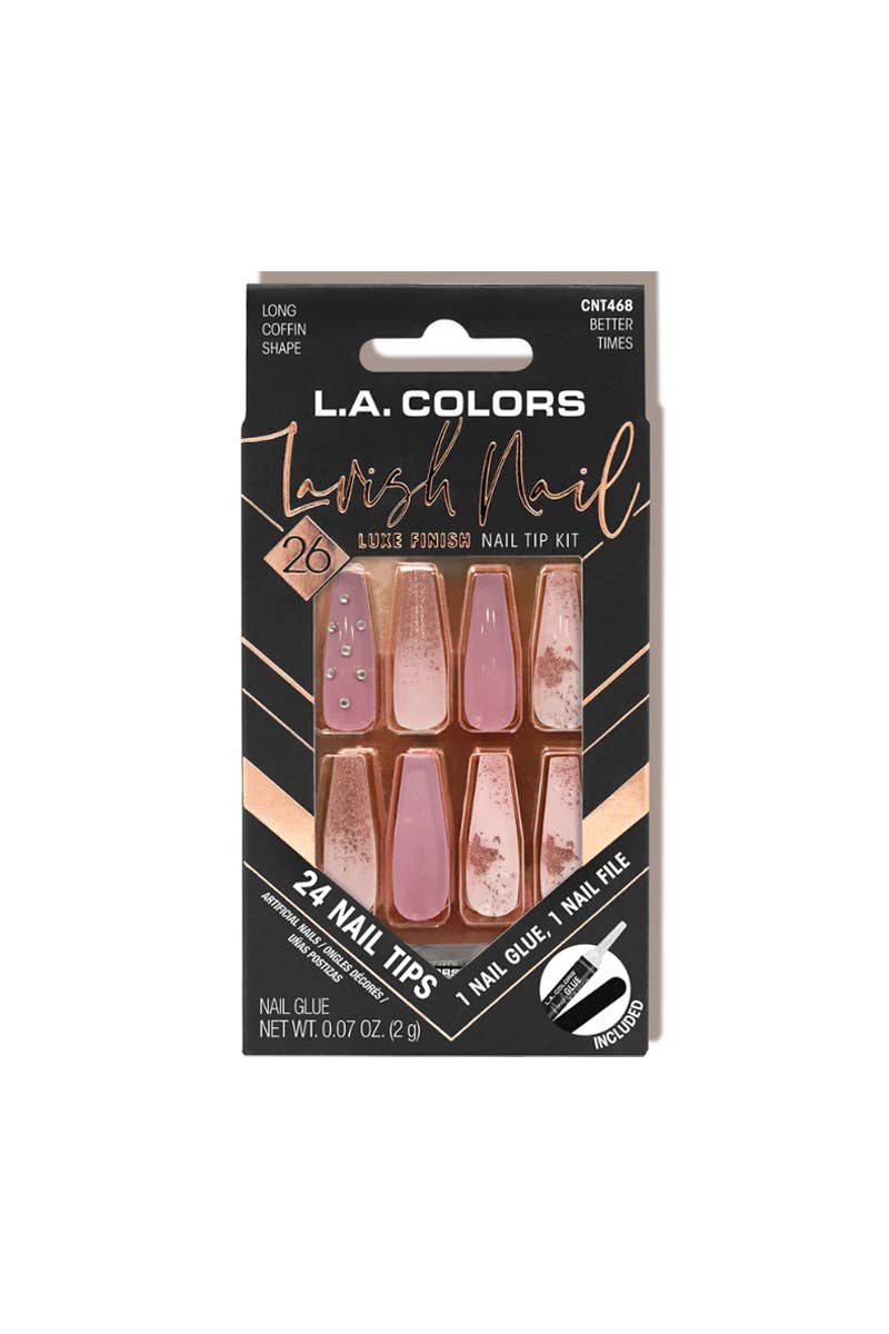LA Colors CNT468 Lavish Luxe Nail Tip Kit Better Times