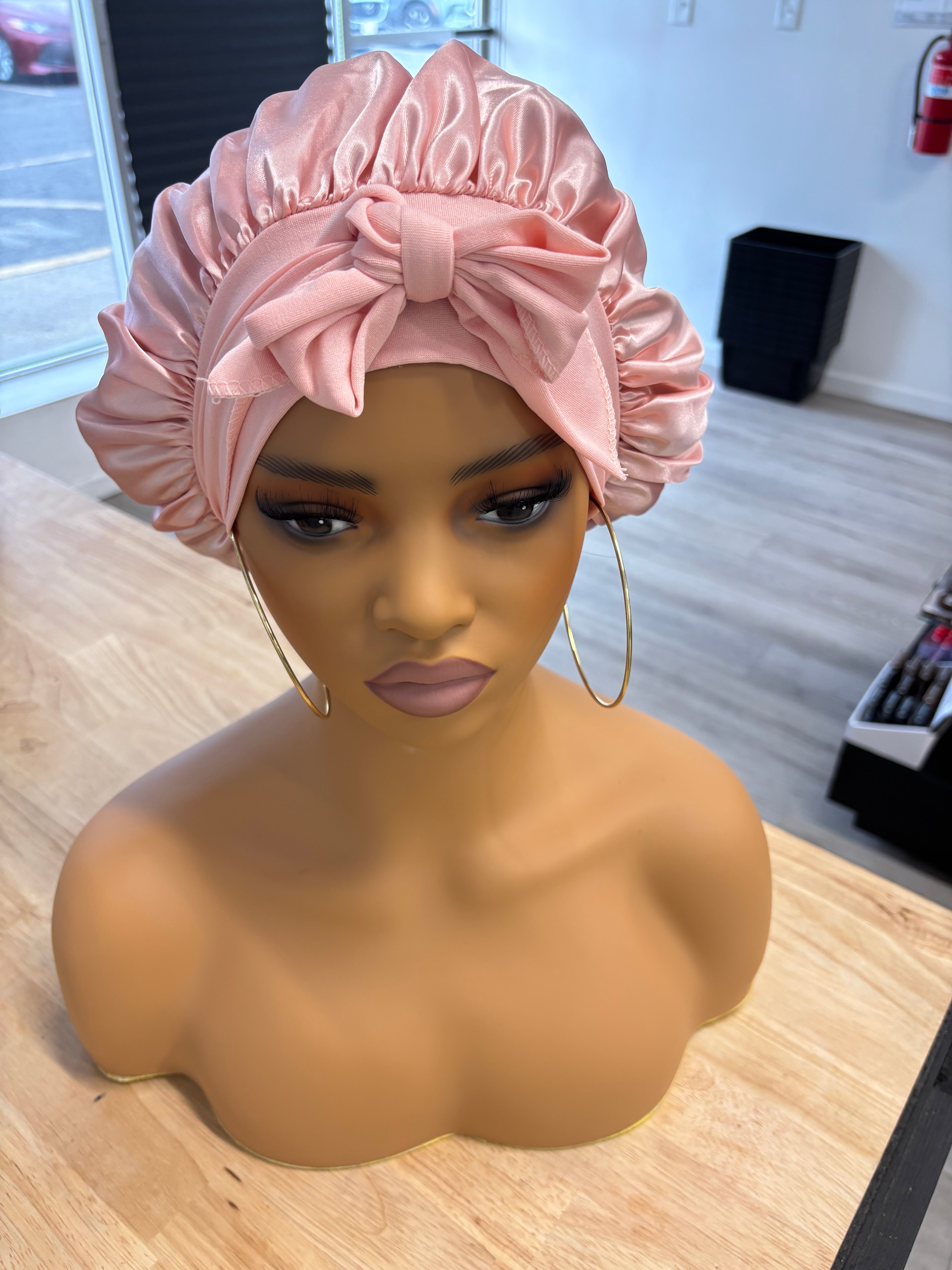 Satin Tie Bonnet - Multiple Colors Available