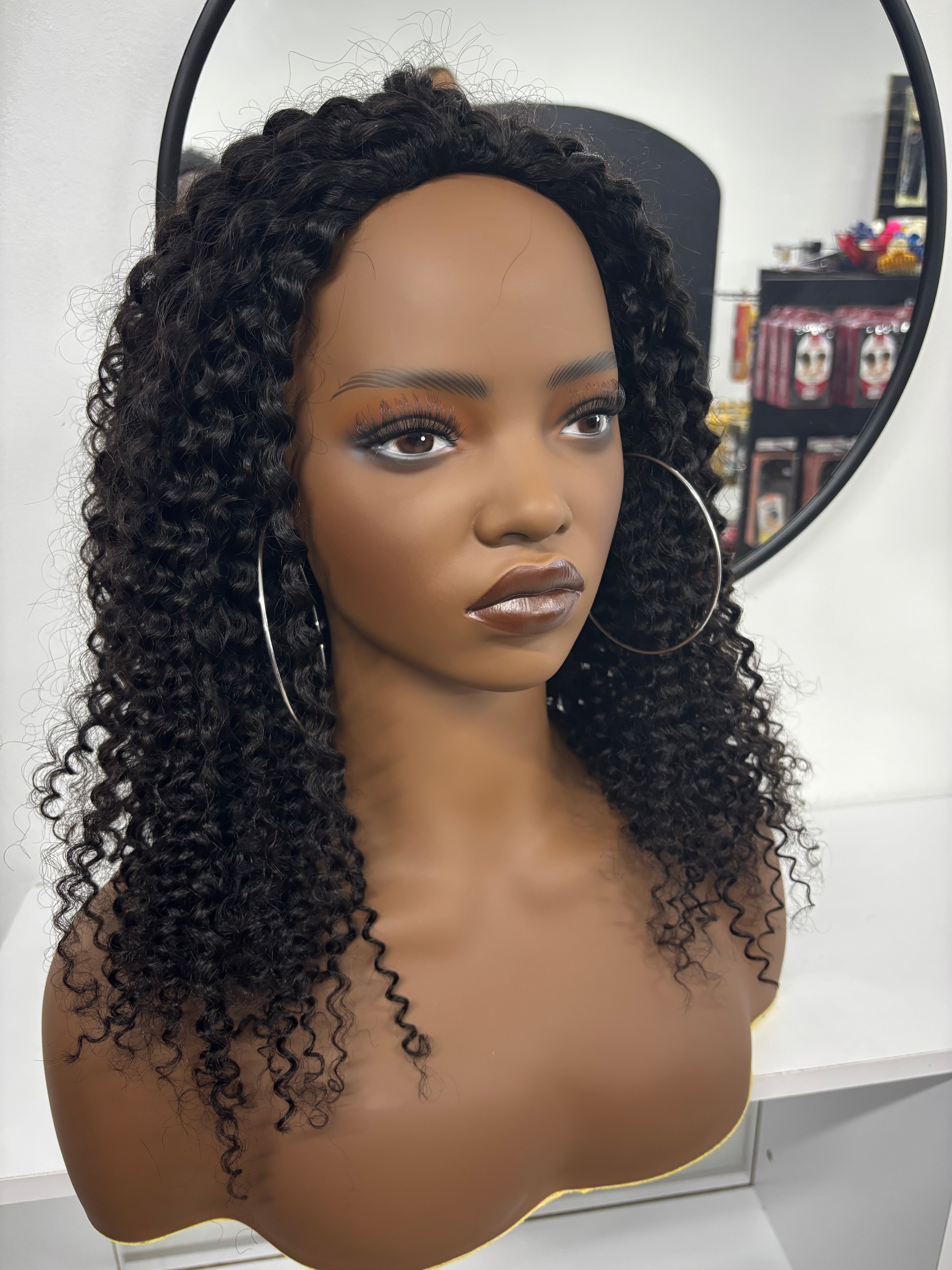 Pre Order Kinky Curly Half Wig
