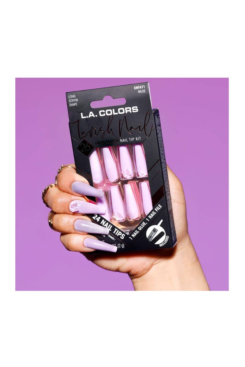 LA Colors CNT471 Lavish Luxe Nail Tip Kit Muse - 3pc