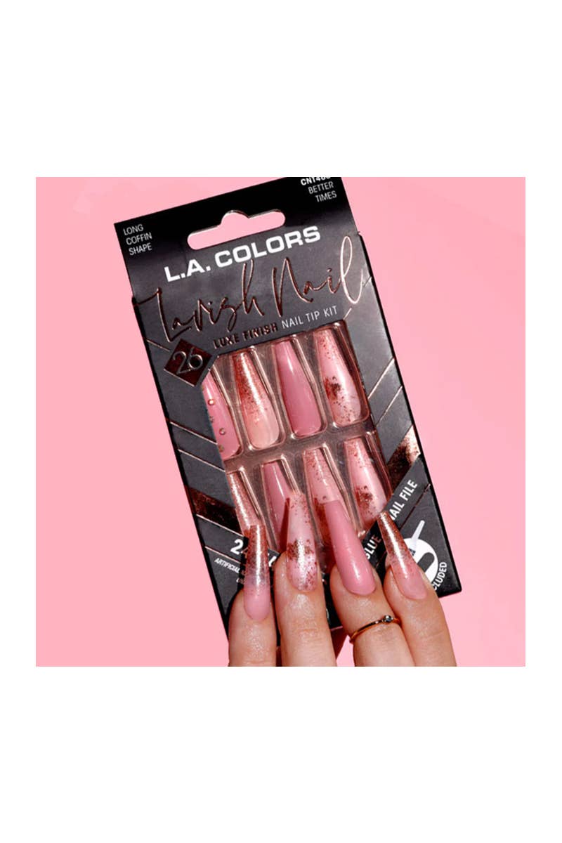 LA Colors CNT468 Lavish Luxe Nail Tip Kit Better Times