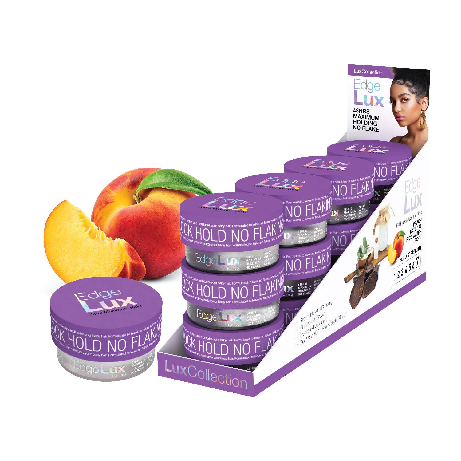 Lux Collection Edge Lux Edge Control Wax 48Hour Maximum Hold 1oz