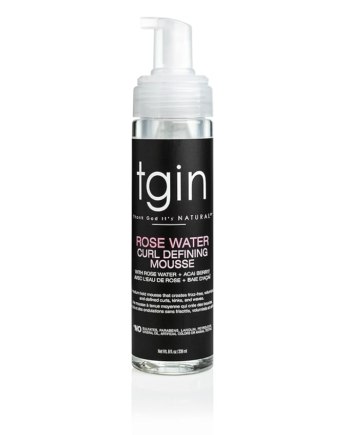 TGIN Rose Water Curl Defining Mousse