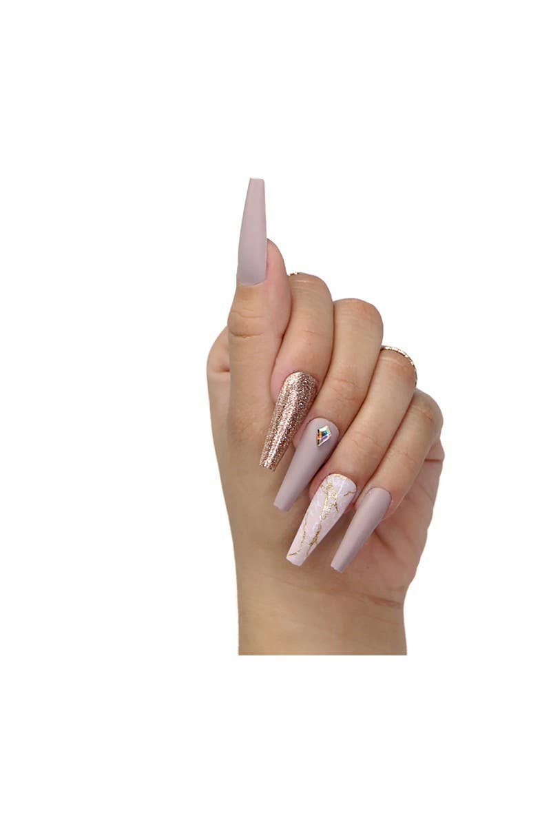 LA Colors CNT154 Lavish Luxe Nail Tip Kit Highlife - 3pc
