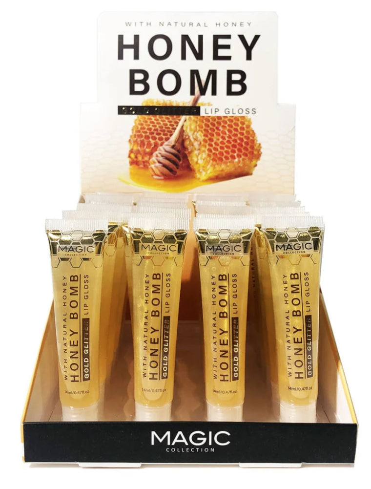 MAGIC - HONEY BOMB GOLD GLITTER LIP GLOSS