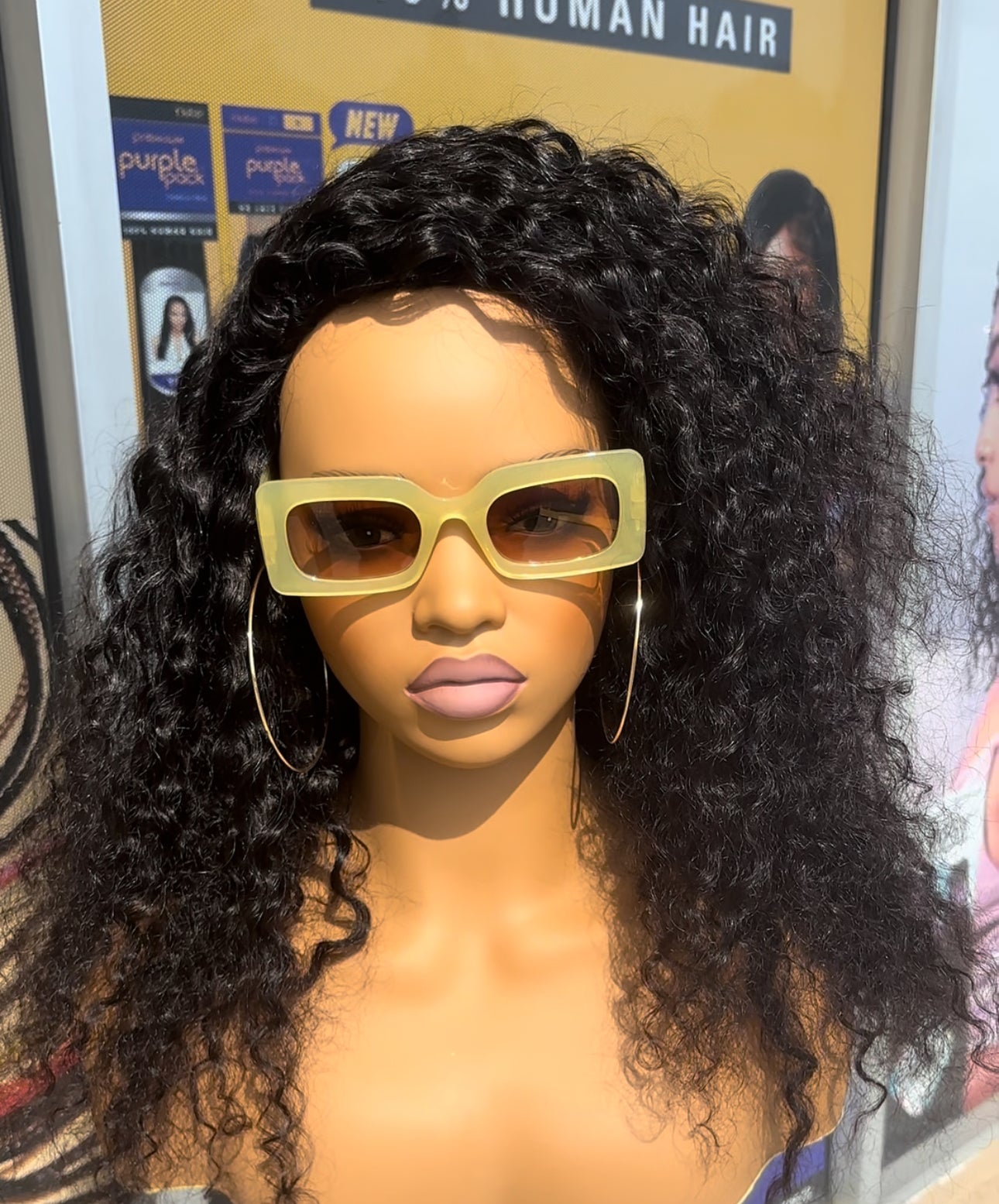 24” Water Wave Half Wig