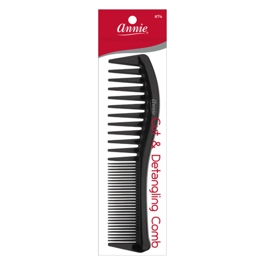 Annie Cut & Detangle Comb Blk