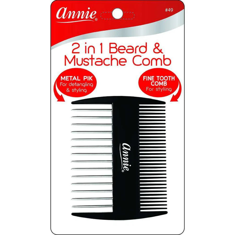 Annie 2in1 Mustache & Beard Comb