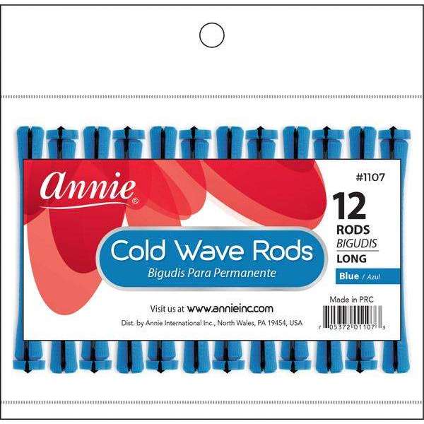 Annie Cold Wave Rod Long 12ct Blue