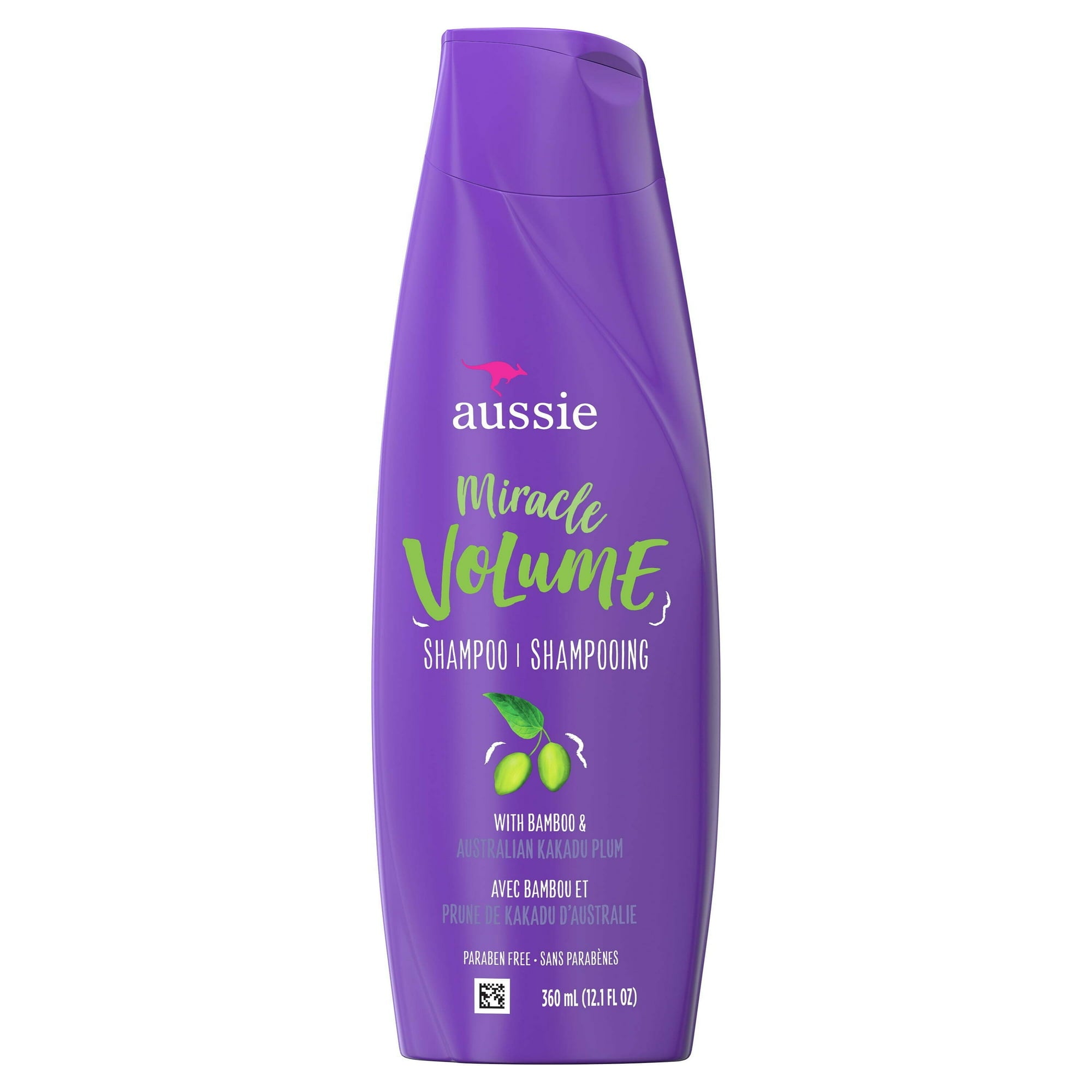 Aussie Miracle Volume for Fine Hair Daily Shampoo, for All Hair Types 12.1 fl oz