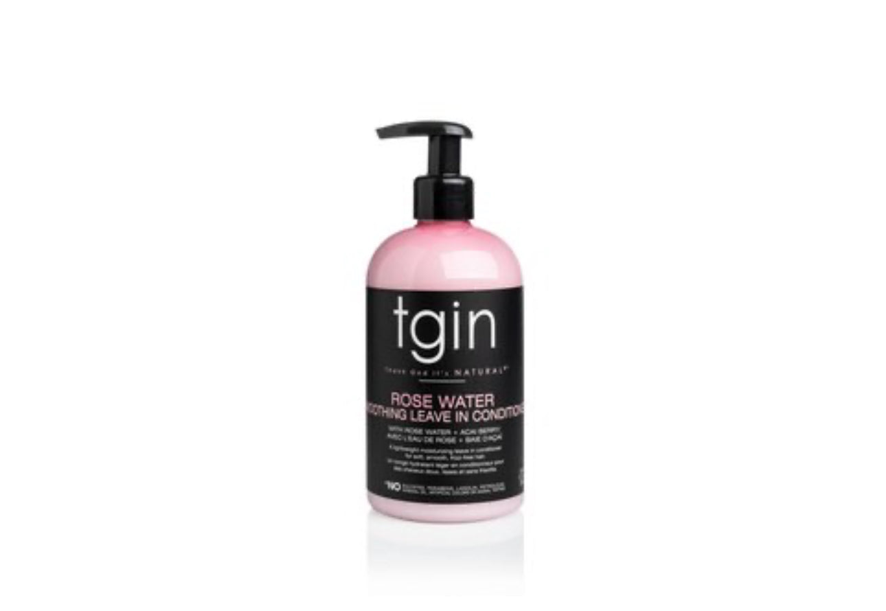 TGIN Rose Water Smoothing Leave In Conditioner, 13 OZ
