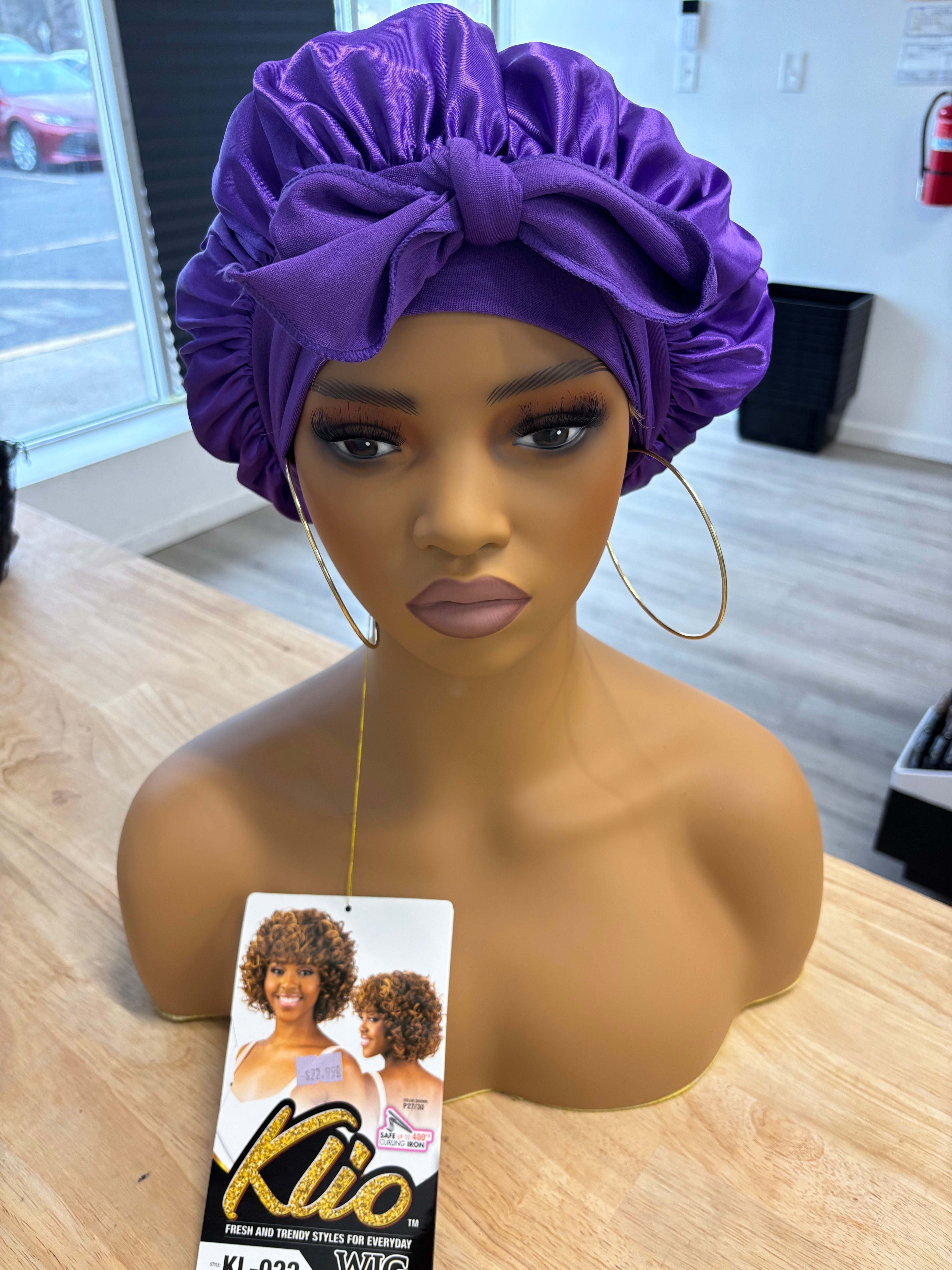 Satin Tie Bonnet - Multiple Colors Available