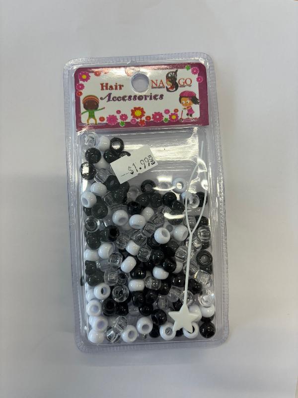 Nago Small Beads Blk/wht/clr