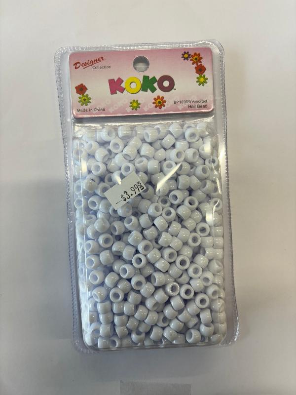 Koko Lg Pk White Small Beads