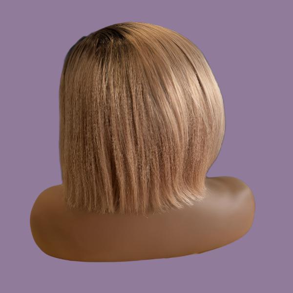 10" Ashe Blonde Ombre Wear N Go Human Hair Wig