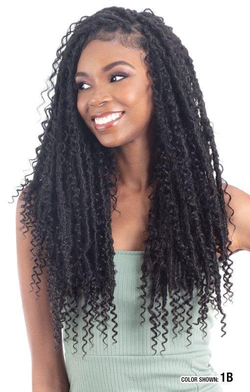 3x Afro Water Loc 20"