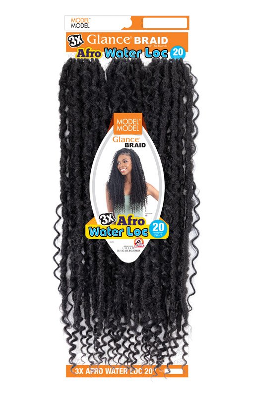 3x Afro Water Loc 20"