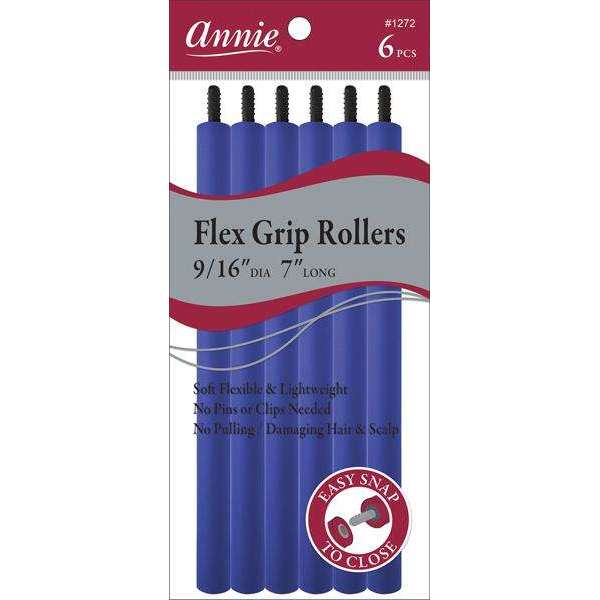 Annie Flex Grip Rollers 9/16 7" Long 6ct