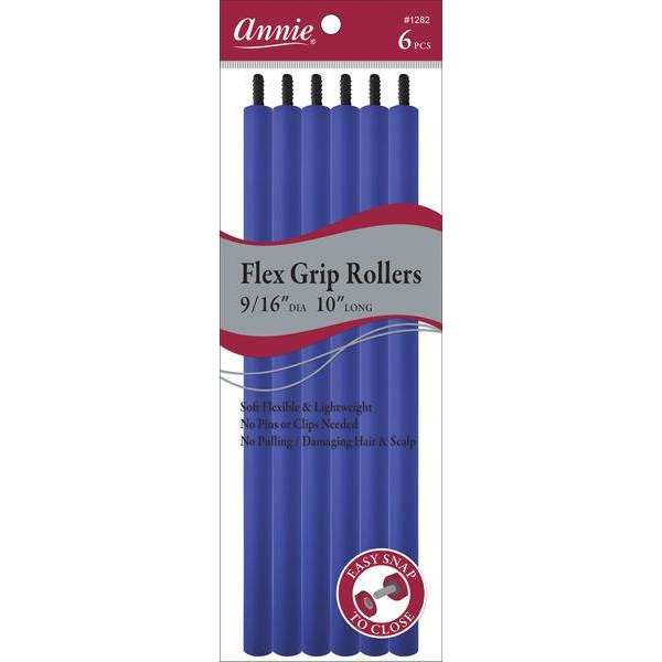 Annie Flex Grip Rollers 9/16 10" Long 6ct