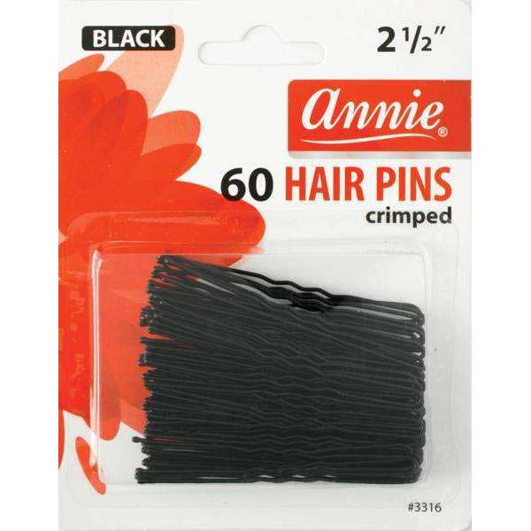 Annie Hair Pins 2 1/2In 60ct Blk