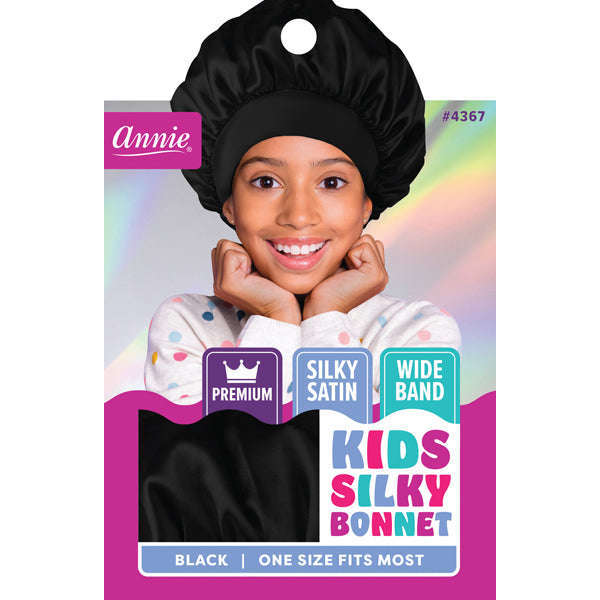 Annie Prem Kids Silky Wide Edge Bonnet Headscarf Asst Color