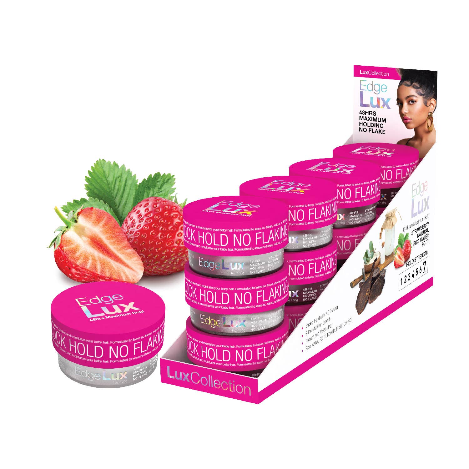 Lux Collection Edge Lux Edge Control Wax 48Hour Maximum Hold 1oz