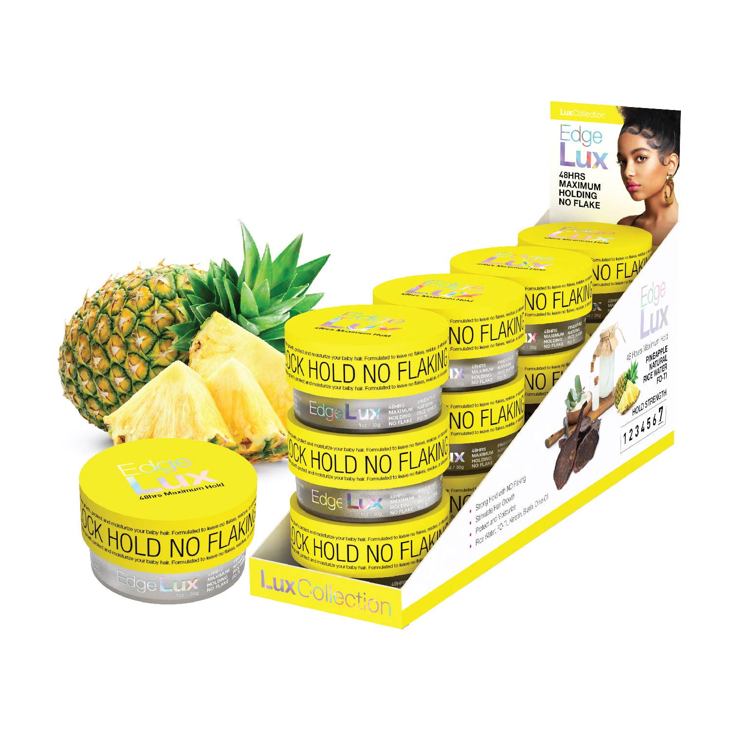 Lux Collection Edge Lux Edge Control Wax 48Hour Maximum Hold 1oz