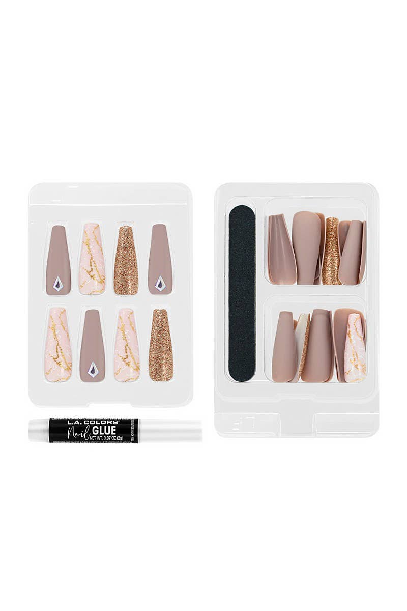 LA Colors CNT154 Lavish Luxe Nail Tip Kit Highlife - 3pc