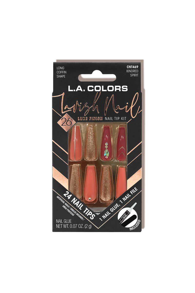 LA Colors CNT469 Lavish Luxe Nail Tip Kit Kindred Spirit