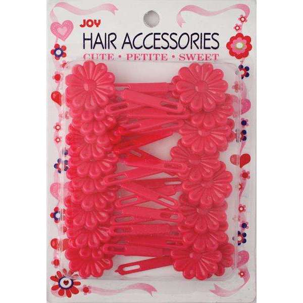 Joy hair barrettes Hot Pink Daisy