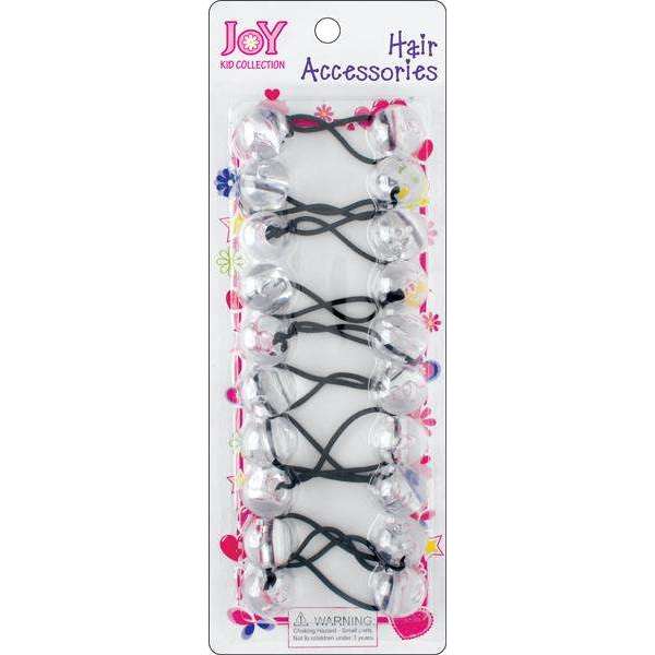 Joy Twin Beads Ponytailers 20mm 10ct Clear